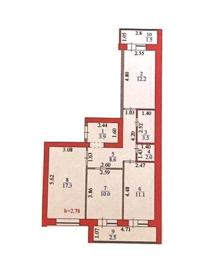 Продажа квартиру в районе (ул. Кусжолы): 3 комнатная квартира на Е-15, 15/1 - купить квартиру на Nedvizhimostpro.kz
